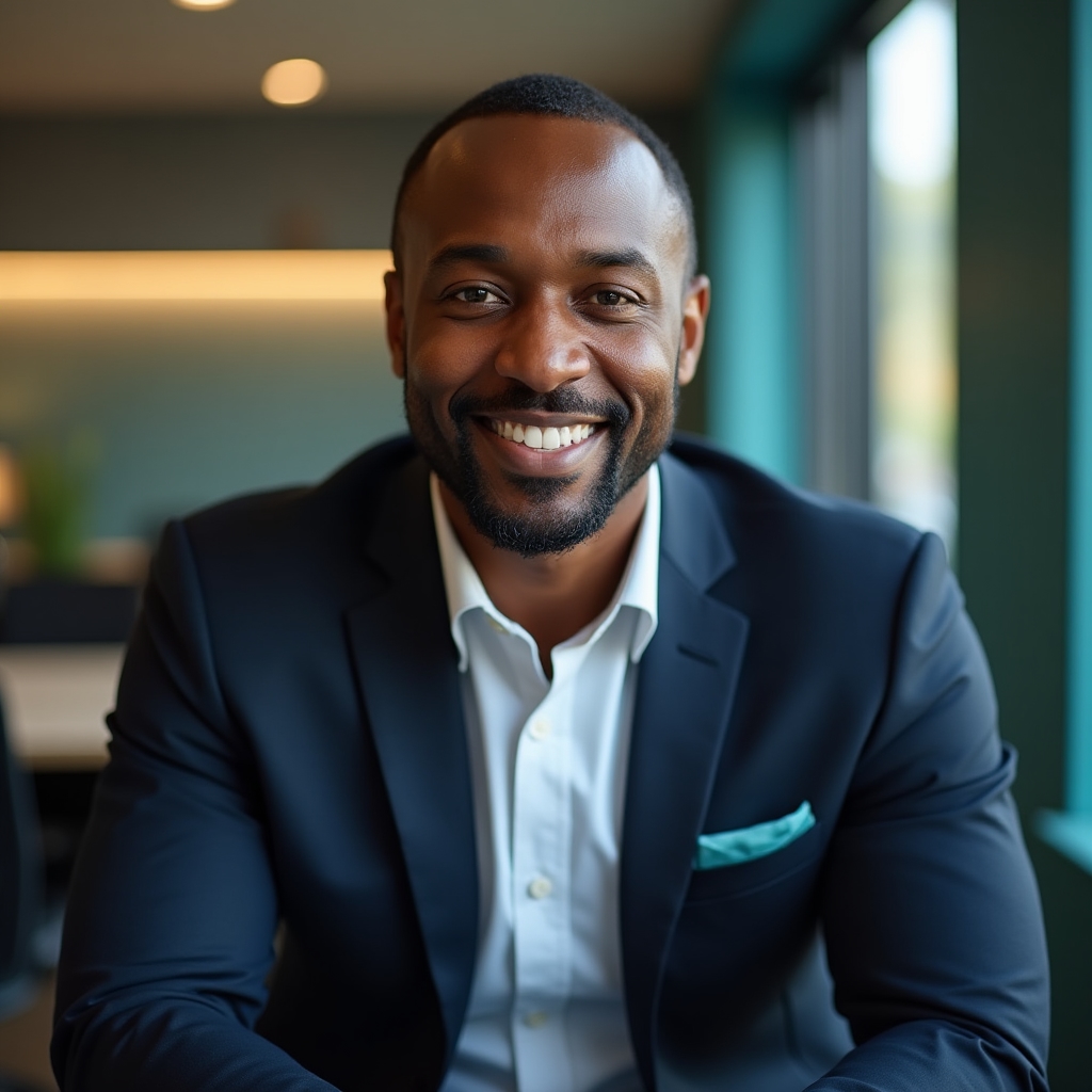 Chief Executive Officer of Ethio American LLC, professional headshot in business attire